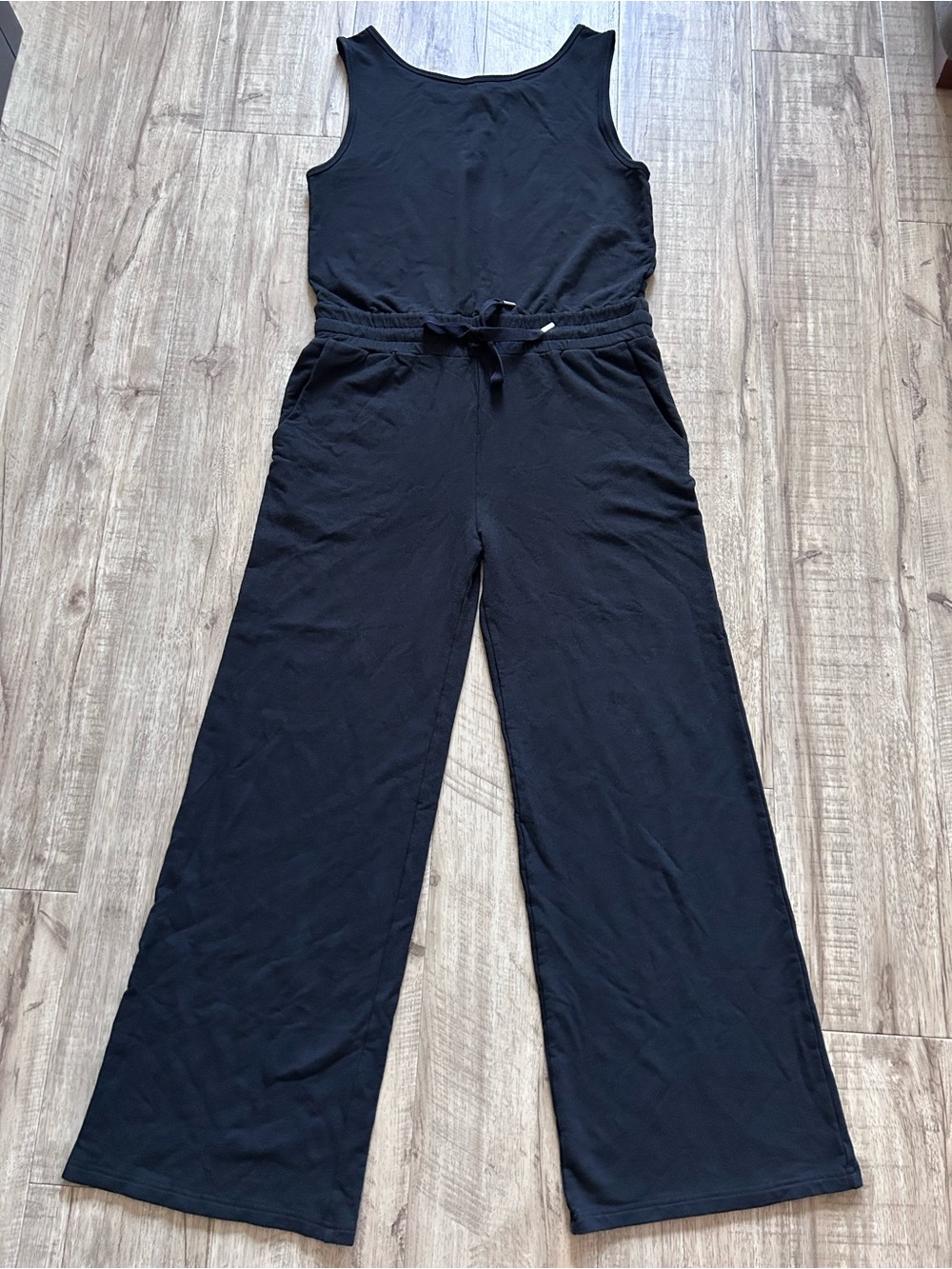 Smash+Tess Bamboo Black Sleeveless Wide-Leg Jumpsuit